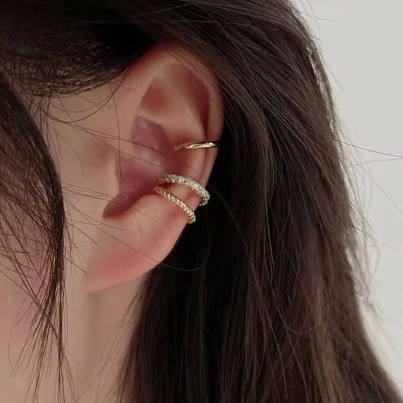 Gold Ear Cuff Trio - Picture 6 of 6